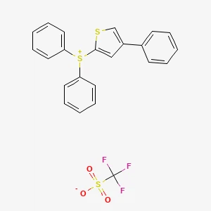 Trifluorometanosulfonat de difenil(4-feniltiofen-2-il)sulfani丨CAS 111281-12-0